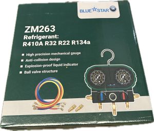 סט מניפולד עם שסתום כדורי ומזוודה ZM 263